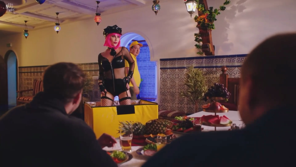 Ural dumplings Julia Mikhalkov without a bra