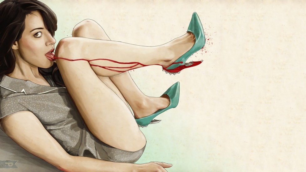 A cruel woman drawing