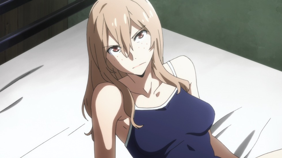 Claire Aoki Tits in a swimsuit