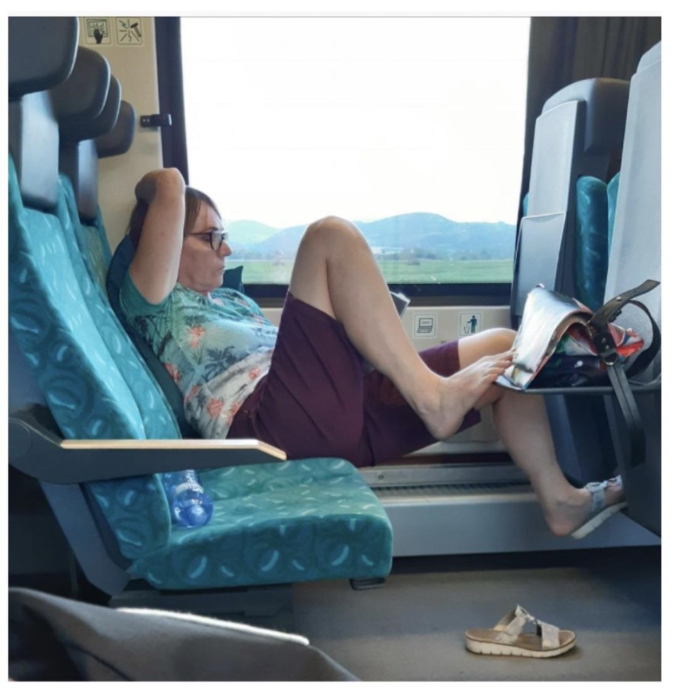 Got up in public transport