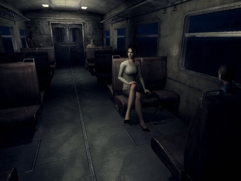 Naked in public transport