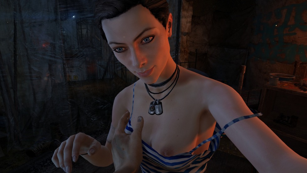 Naked Anna Tsukanova without panties