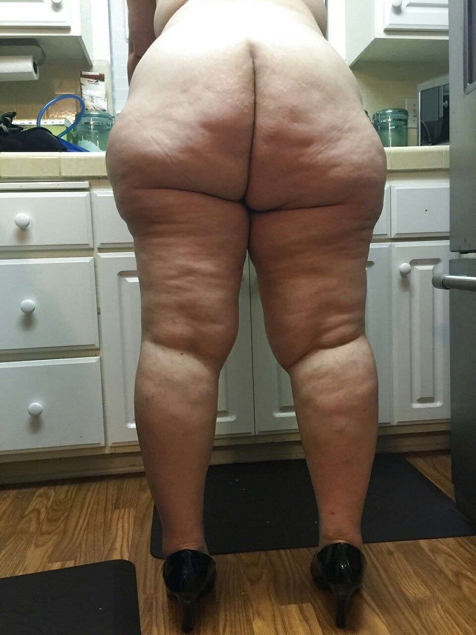 Fat ass with cellulite