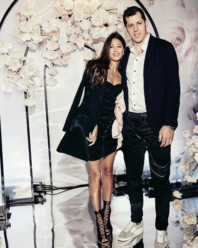 Anna Kasterova and Evgeny Malkin