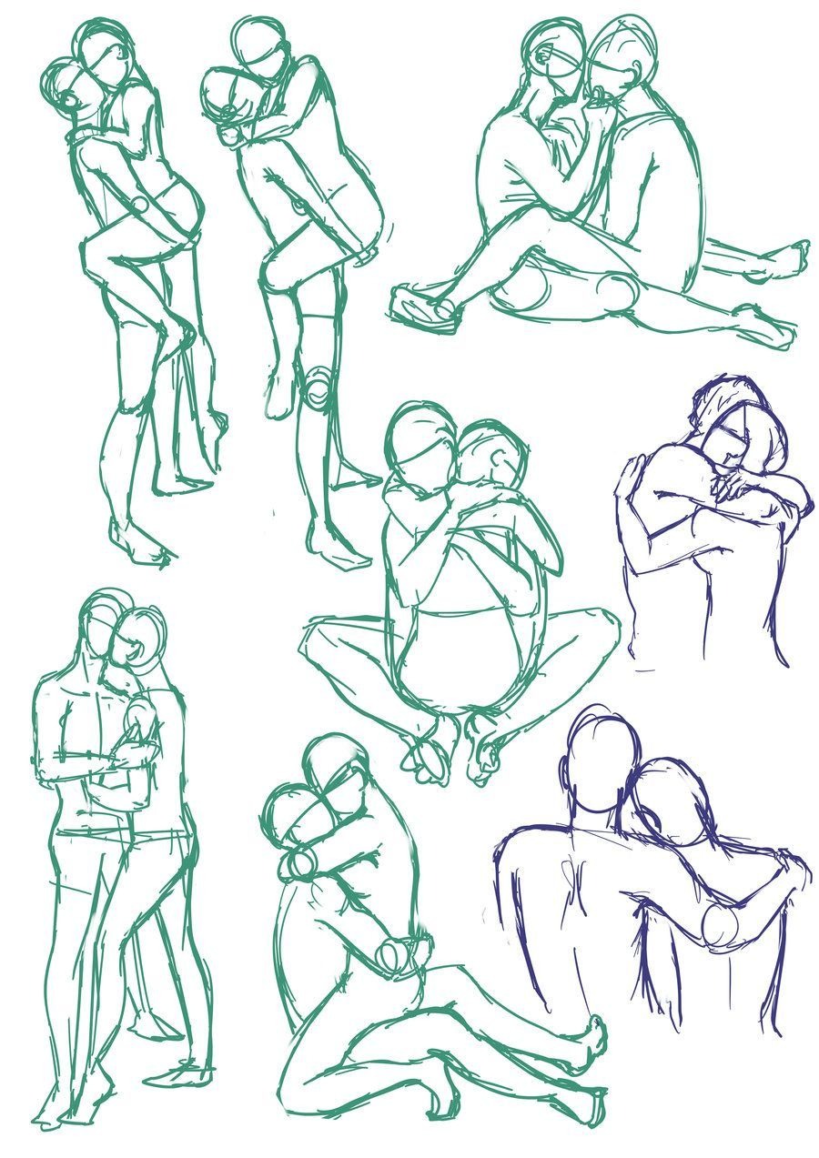 Positions of lovers for drawing