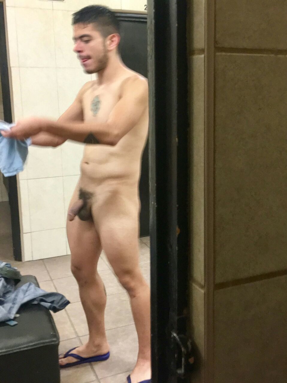 Naked Military Men Nudity in A Locker Room