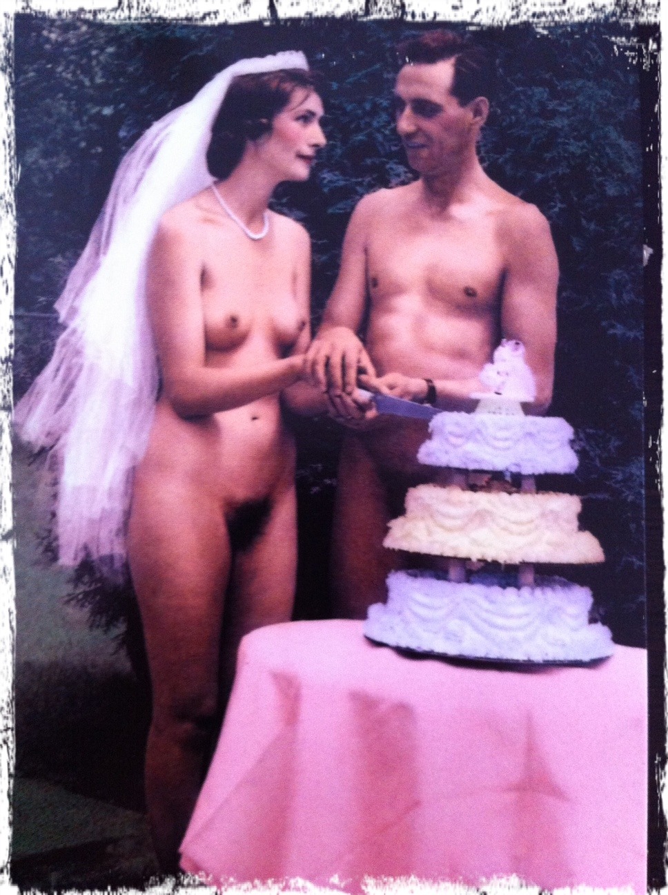Nudist wedding