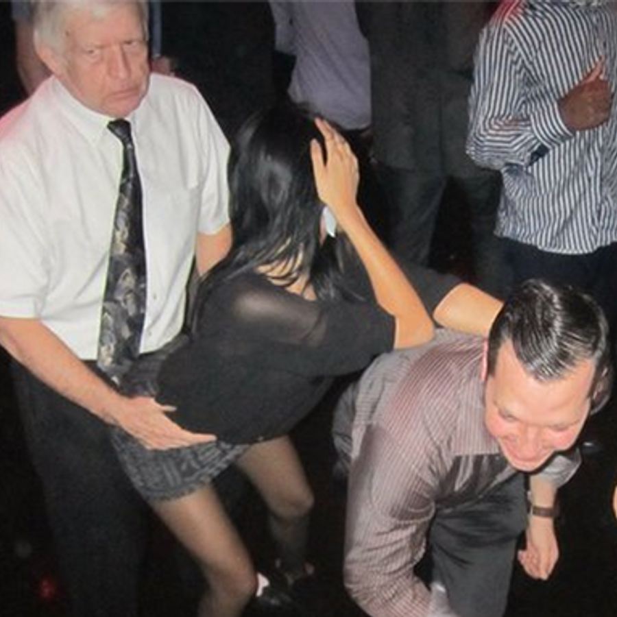 Poppers at a corporate party