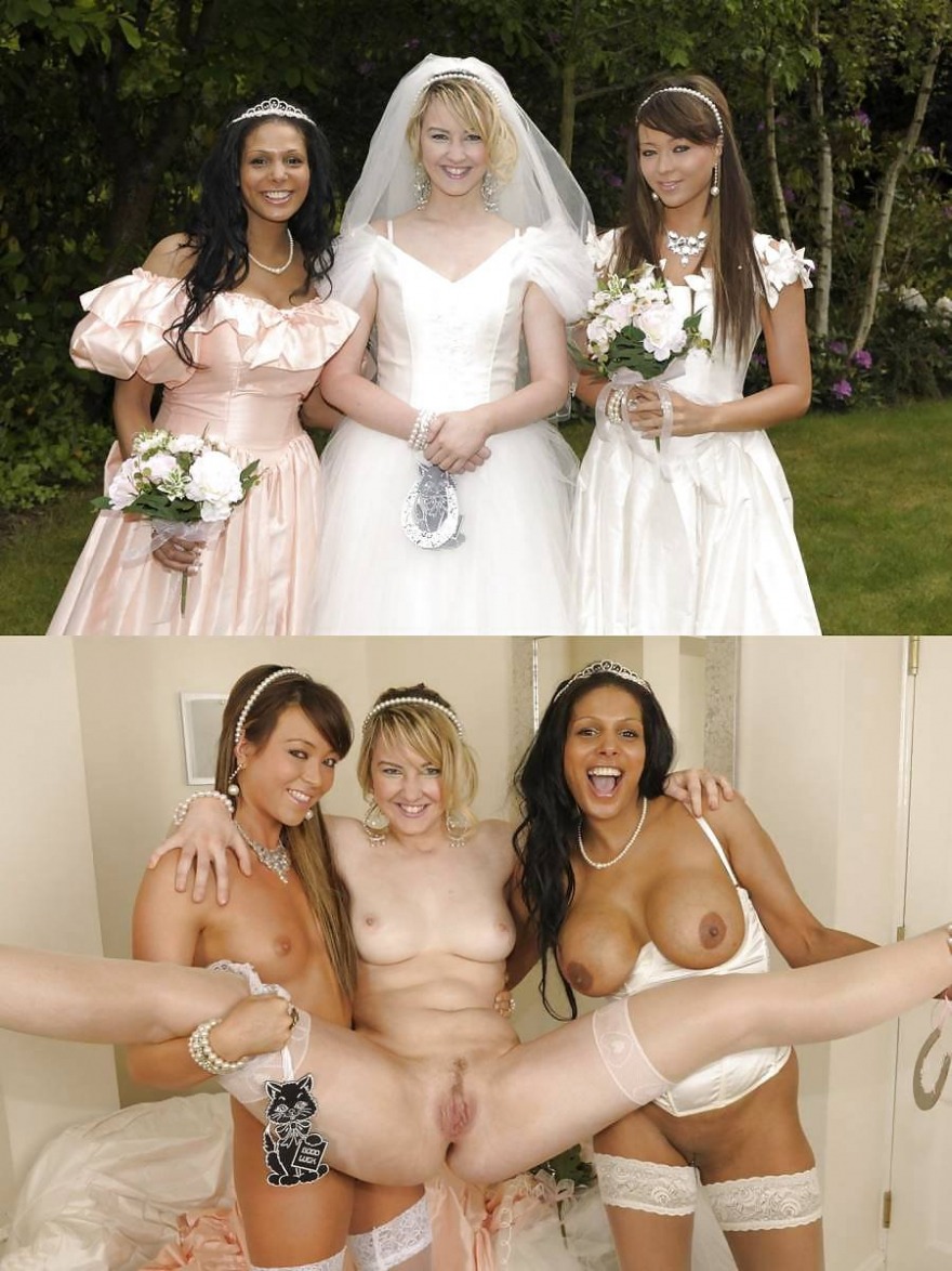 Naked brides after the wedding