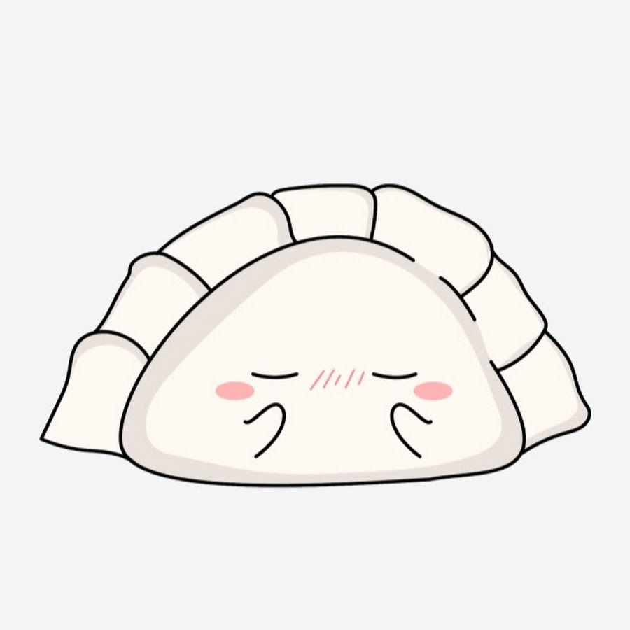 Dumplings on a wooden table from above