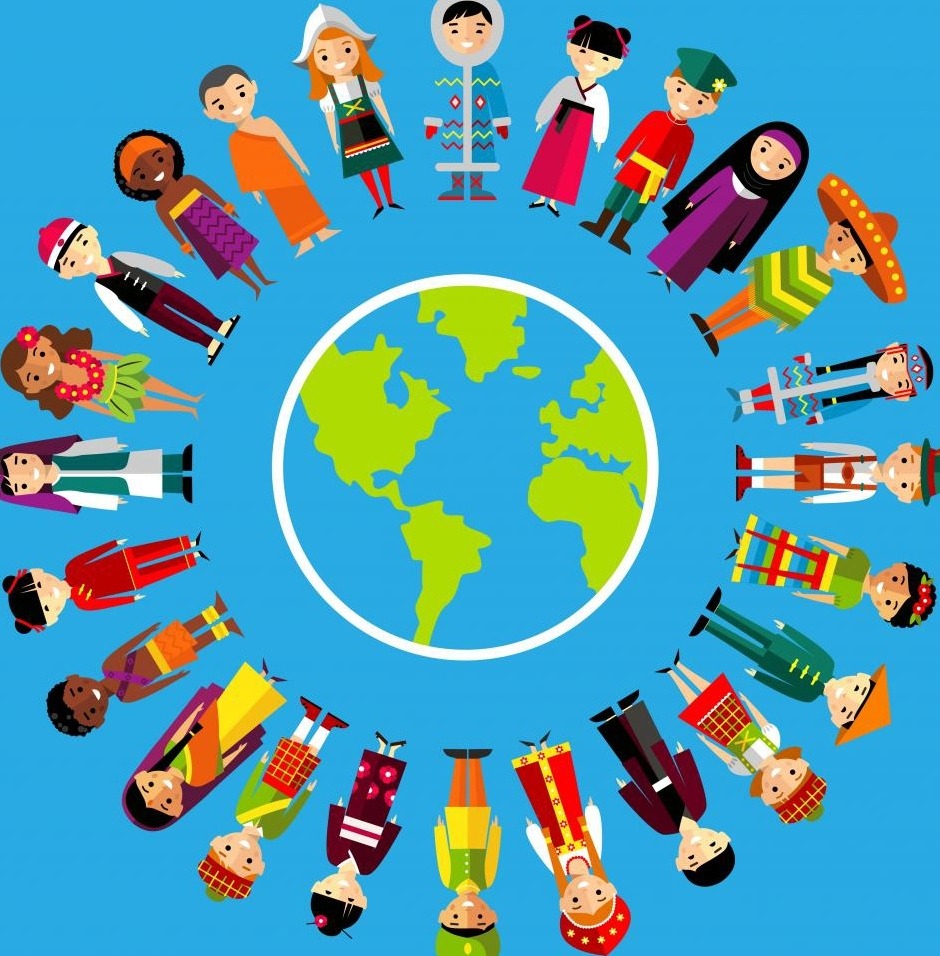 Friendship of peoples on the globe