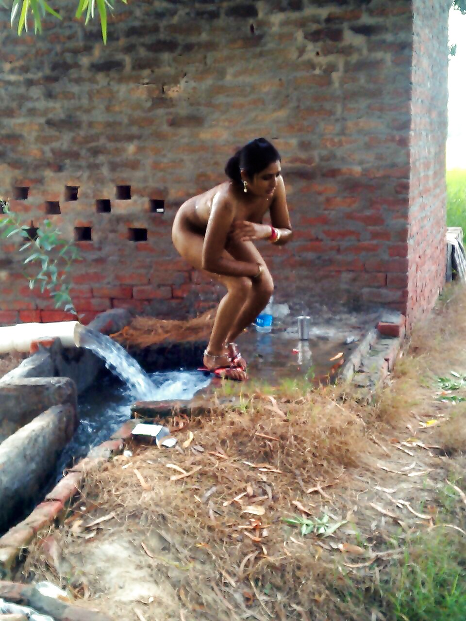 Young girls hide in the mouth