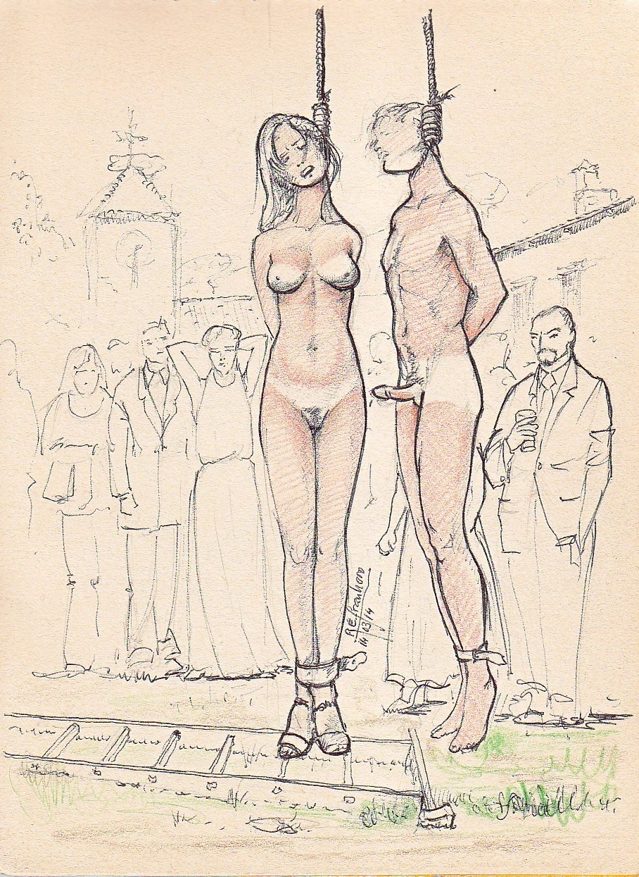 Crucified the naked woman BDSM