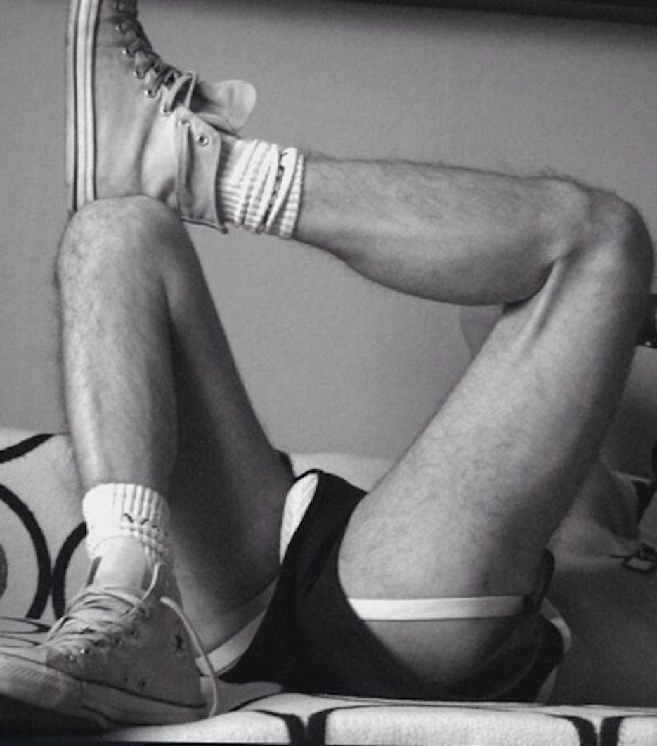 Huge penis in shorts