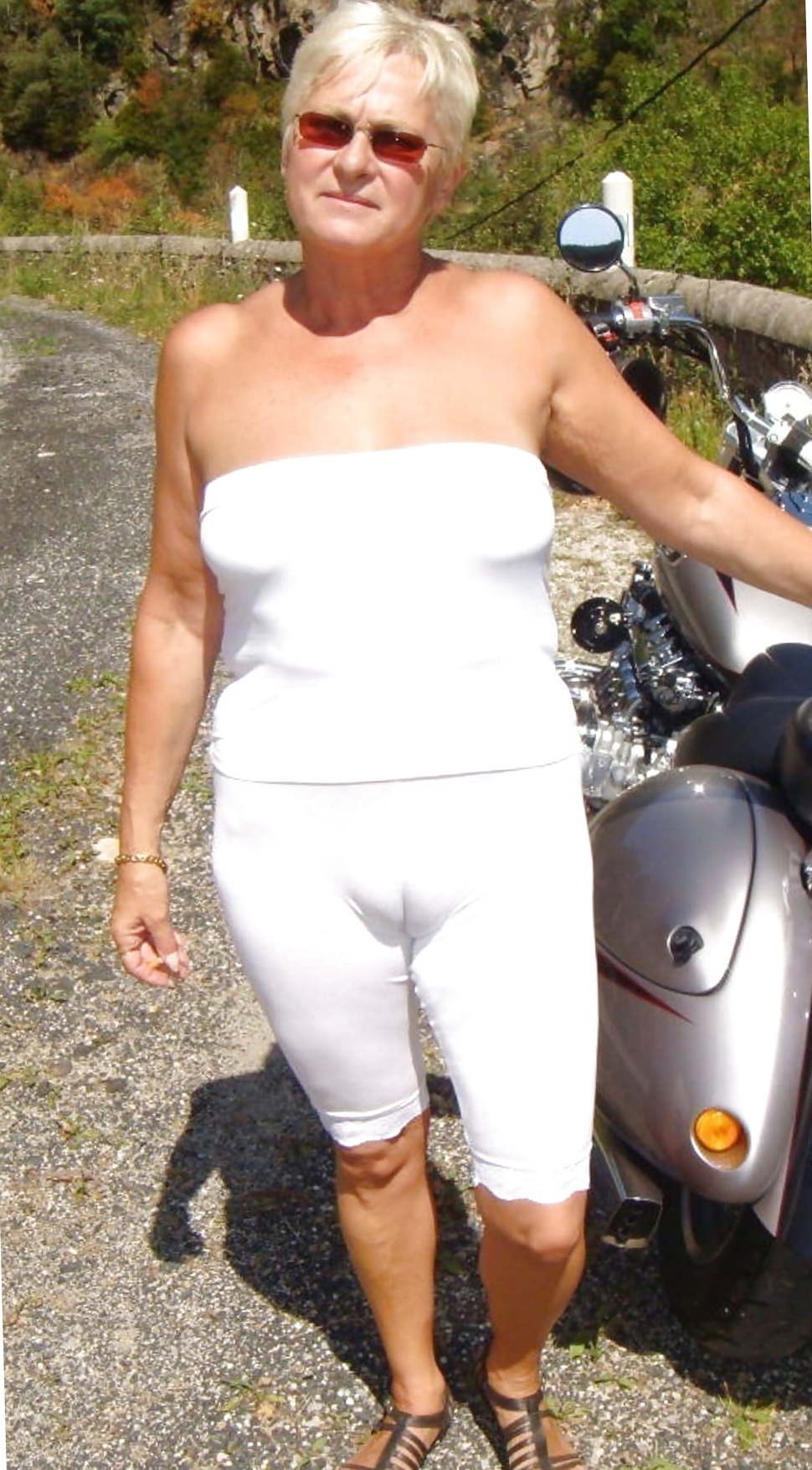 Elderly women with big