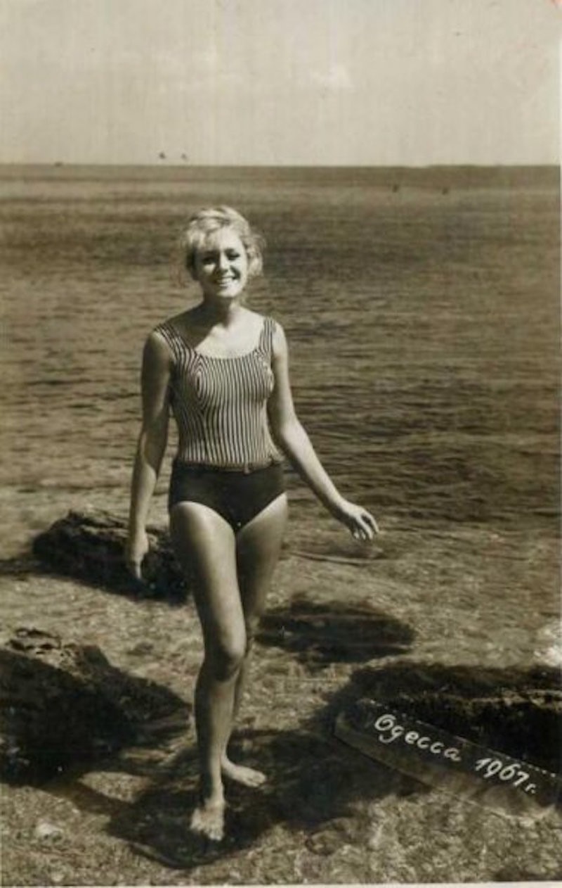 Soviet women in swimsuits
