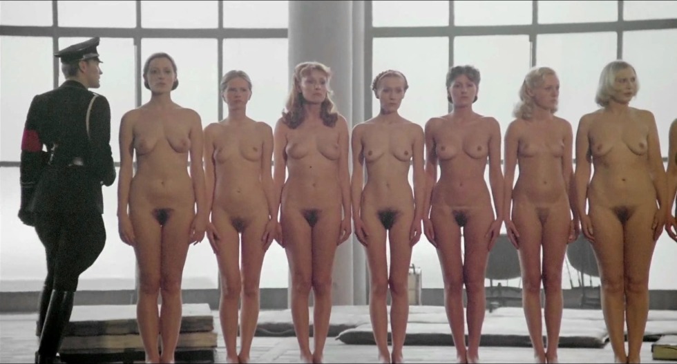 Girls undress on the catwalk