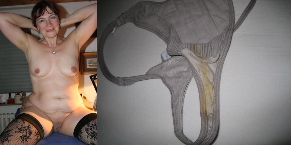 Cums in panties close -up