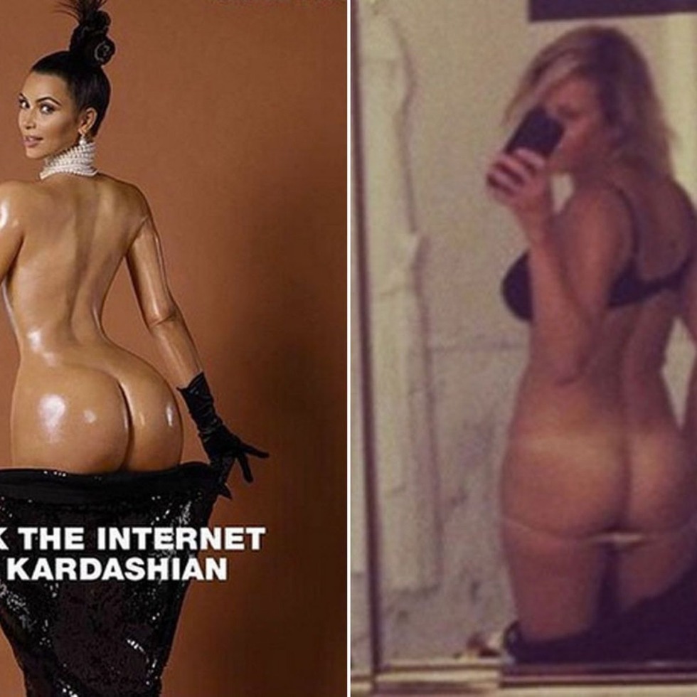 Kim Kardashian naked ass