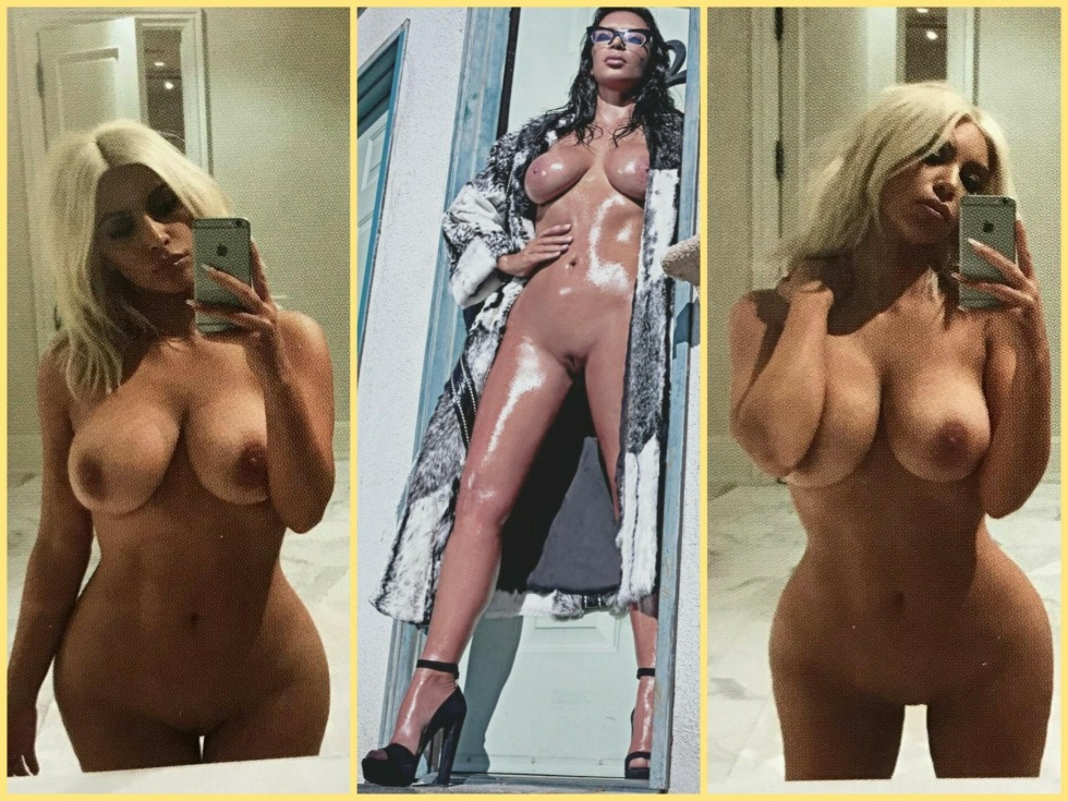Kim Kardashian-Uest is naked