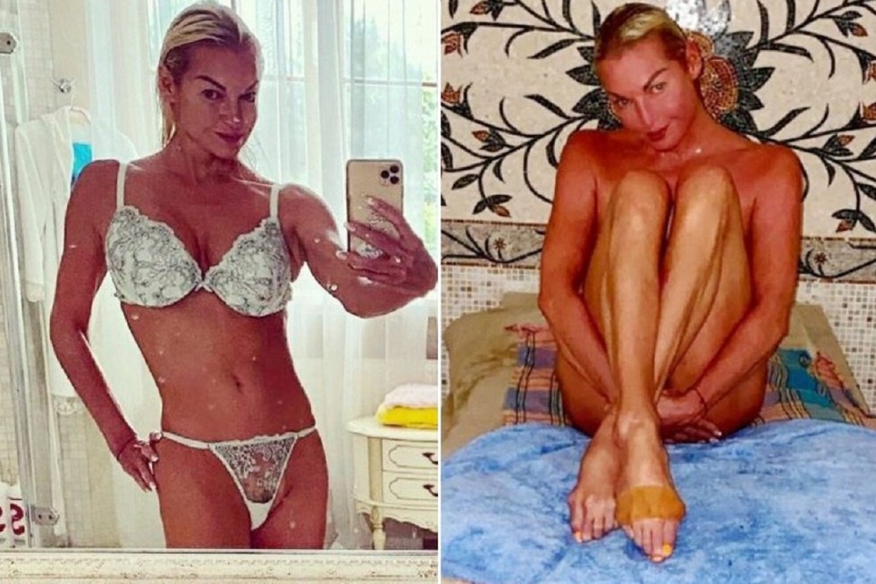 Anastasia Volochkova in underwear