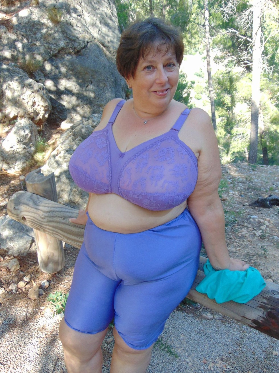 Faith Nelson in a bra