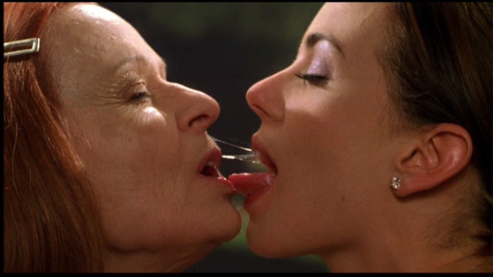 Two beauties show pussies