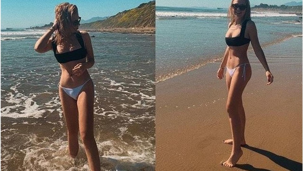 Vera Brezhneva in a swimsuit 2021