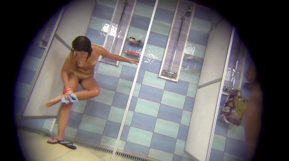Hidden camera in a female locker room