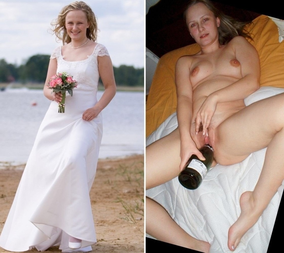 Naked brides after the wedding