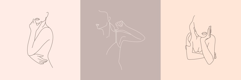 Minimalistic Female Figure Illustration