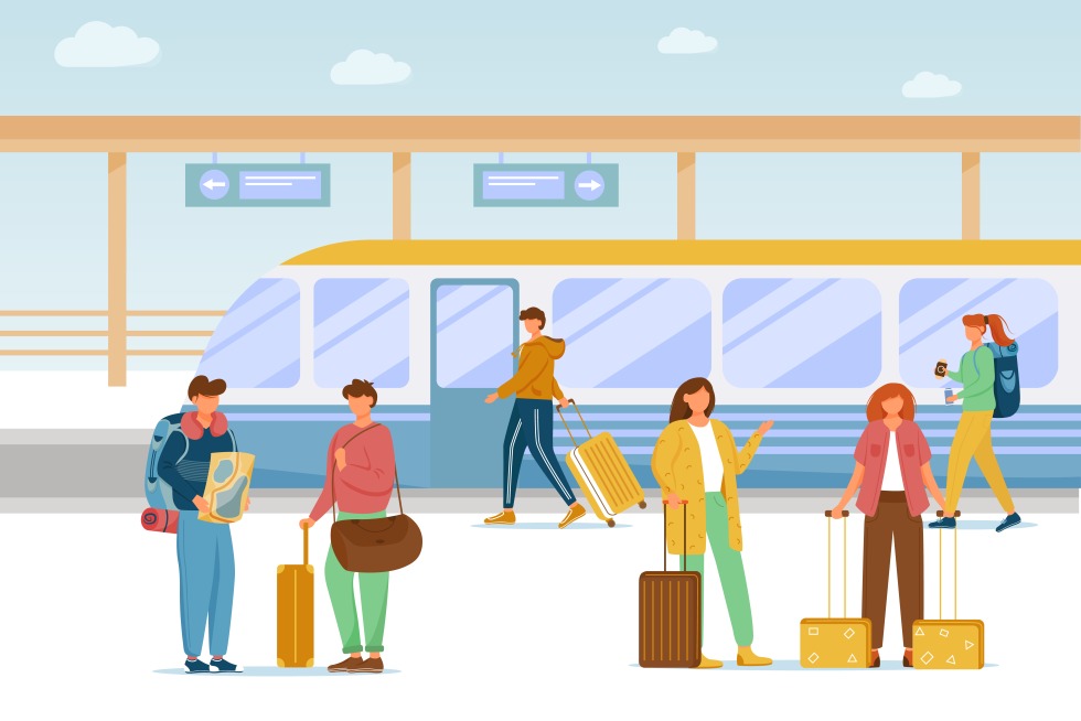 Station Passenger drawing for children