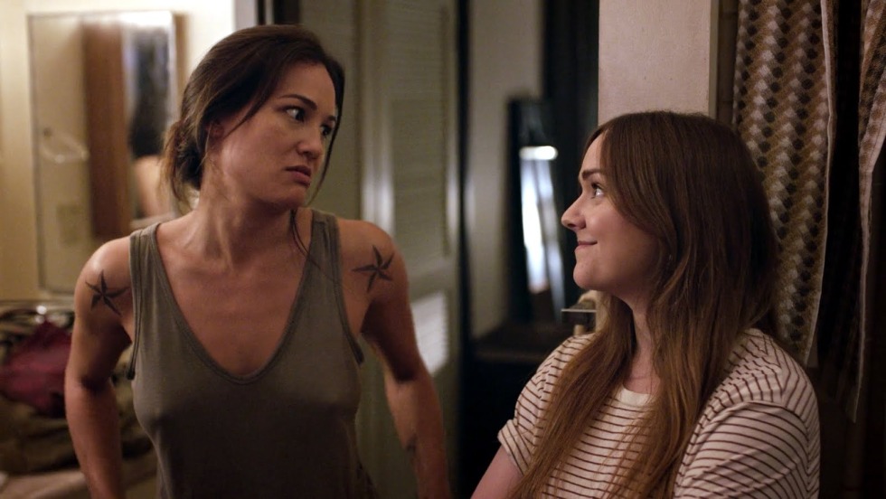 Naked Nadine Jansen in the bed