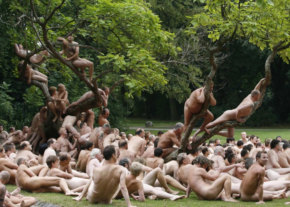 Many beautiful naked people