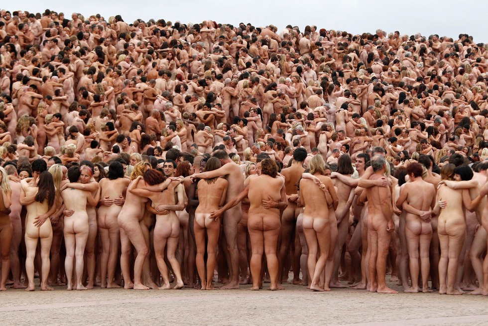 Naked women at the festival