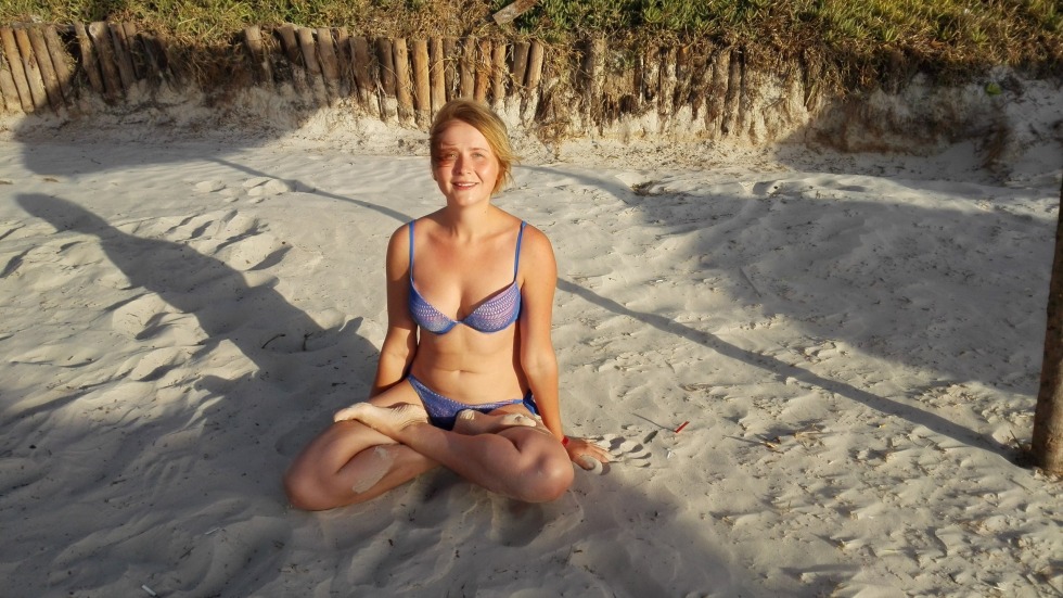 Maria Poroshina in the shower