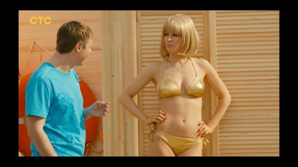 Alexandra Florinskaya in the swimsuit of Ivanov Ivanov