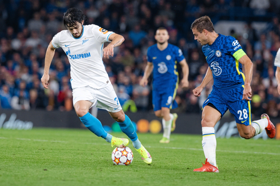 Cream with strawberries on a girl