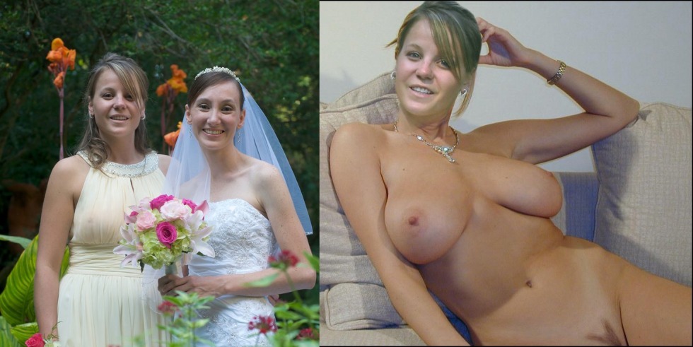 Lesbian in wedding dresses