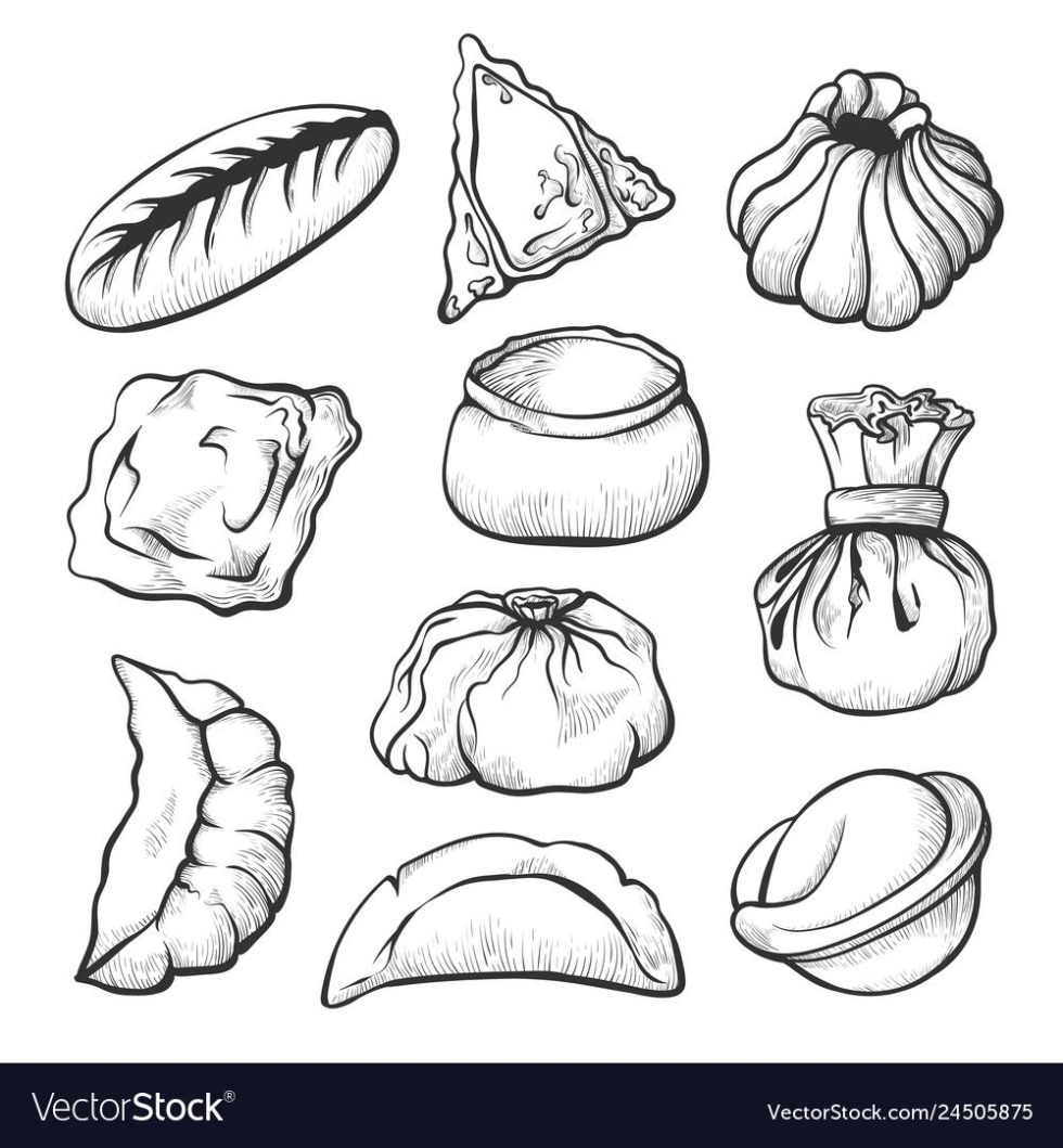 Dumplings Coloring