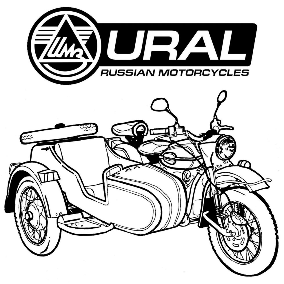 Stealing motorcycle Urals
