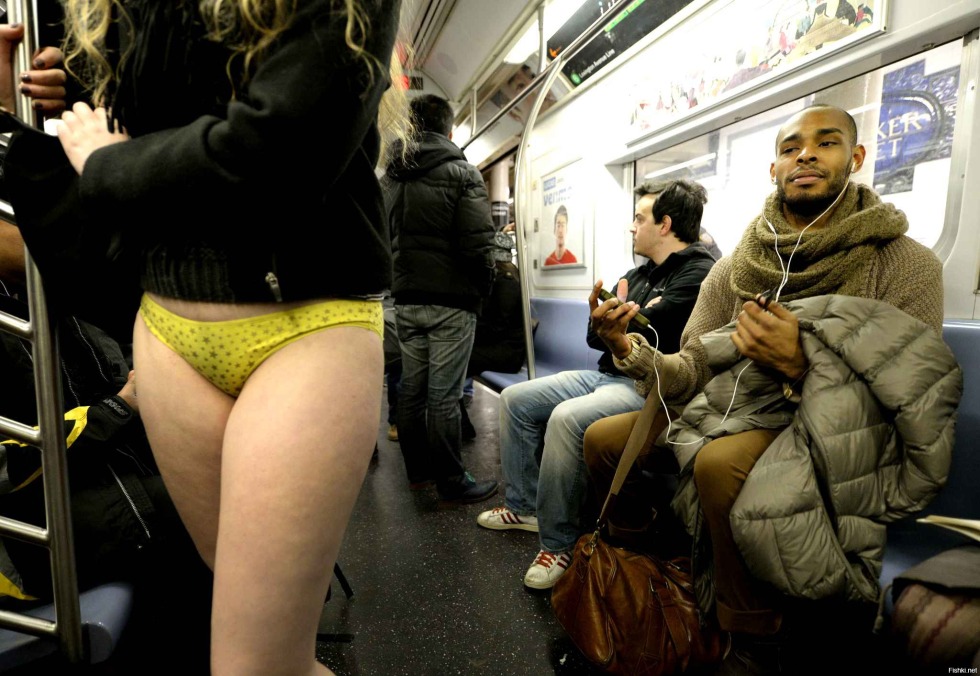 New York Metro without pants