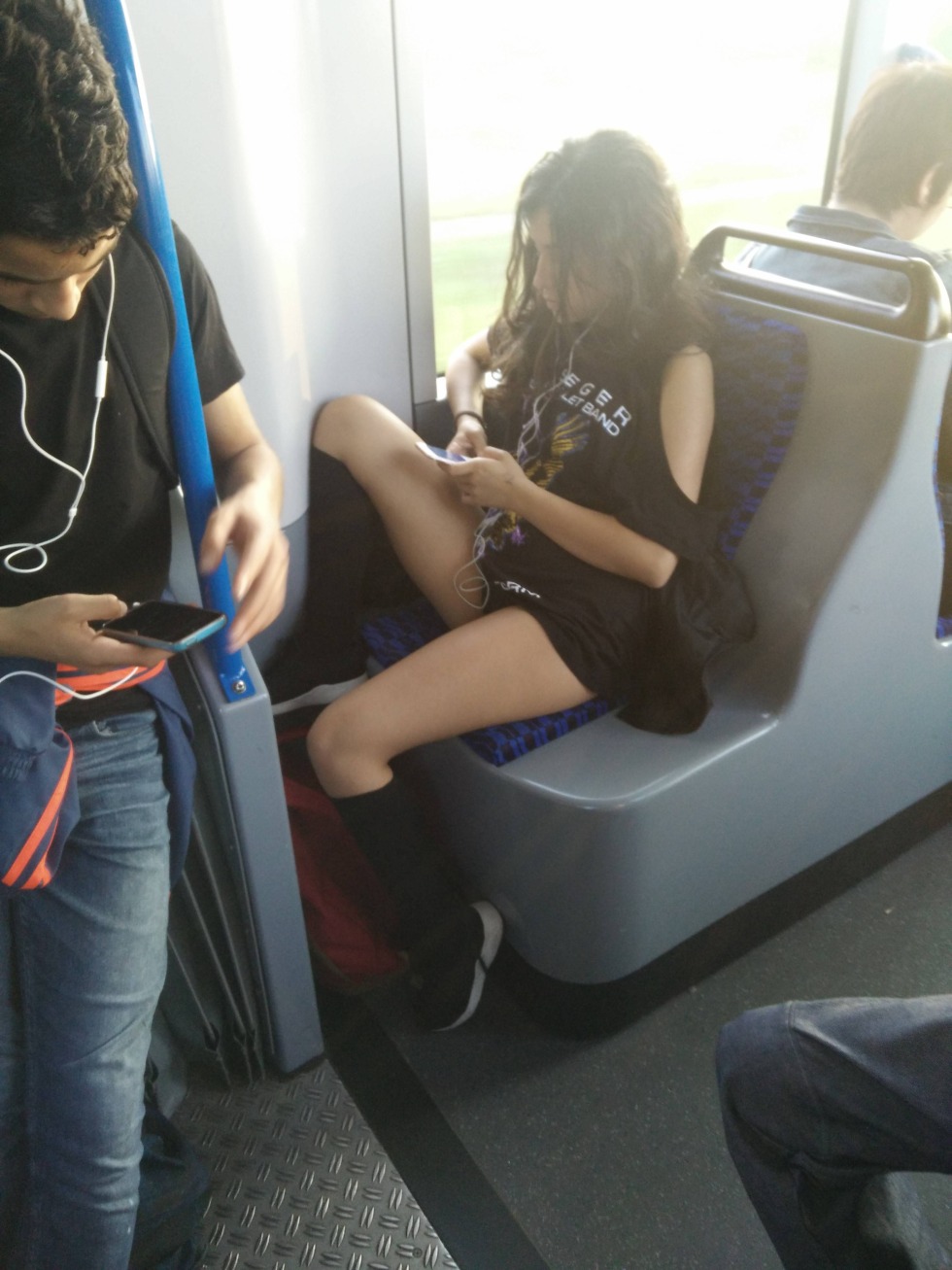 Japanese in the supermarket naked