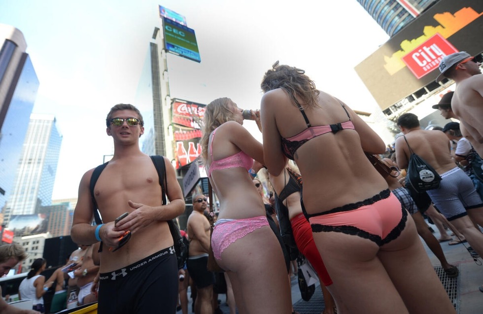Japanese schoolgirls under a skirt in the subway