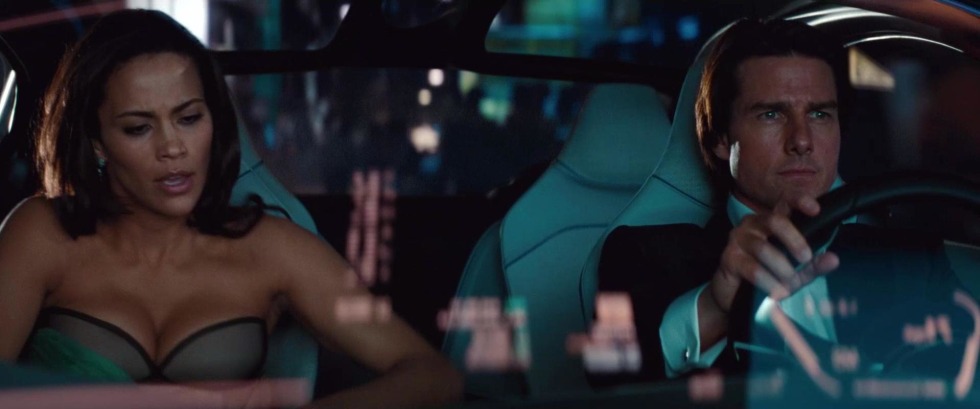 Paula Patton in linen