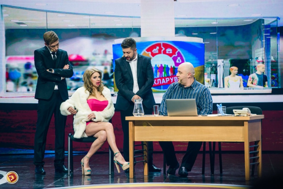 Yanina Studilina in a swimsuit island