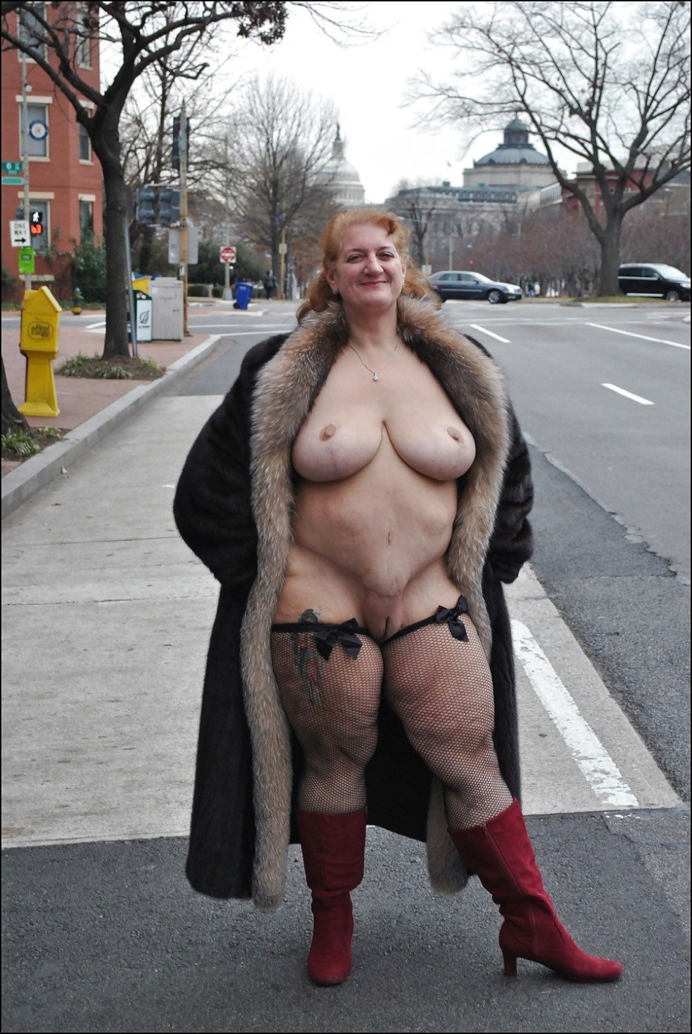 Fat women exhibitionists