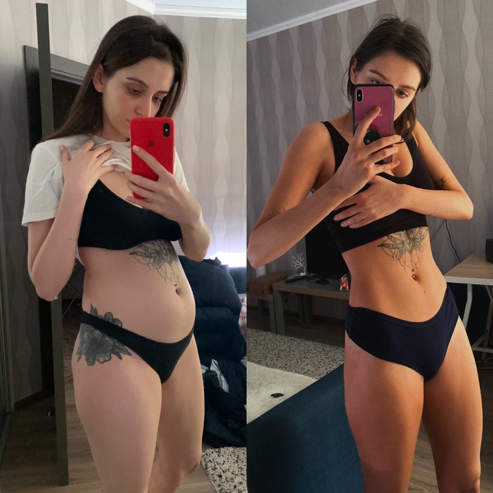 Olga Seryabkina in a mini skirt