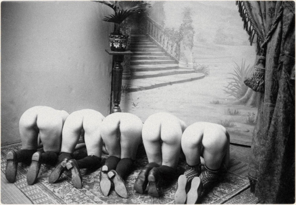 Naked female asses Retro 19th century
