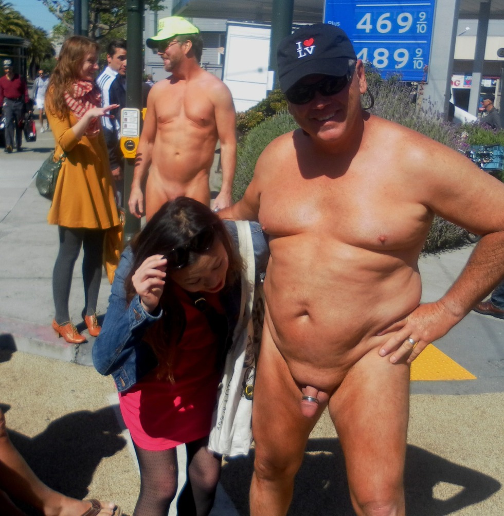 Naked Chubby Daddy Small Penis in Nudist Beach